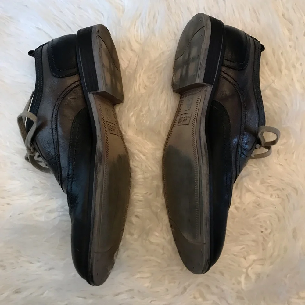 Johnston &‎ Murphy J&M 1850 black leather loafers